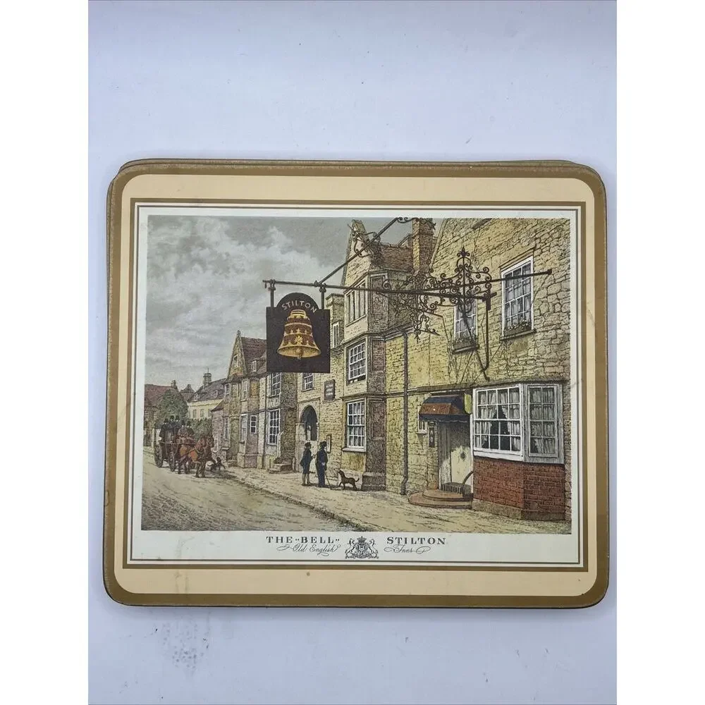 Pimpernel Traditional Collection English Village Place Mats And Coasters Vintage